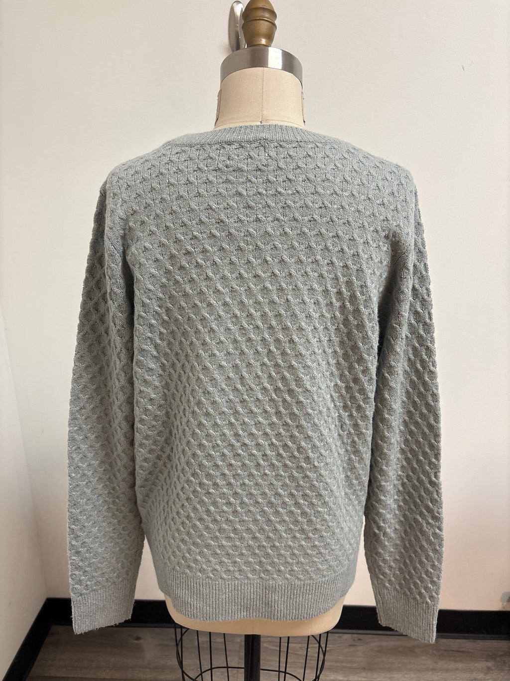 New St. John's Bay Gray Sweater, L Tall