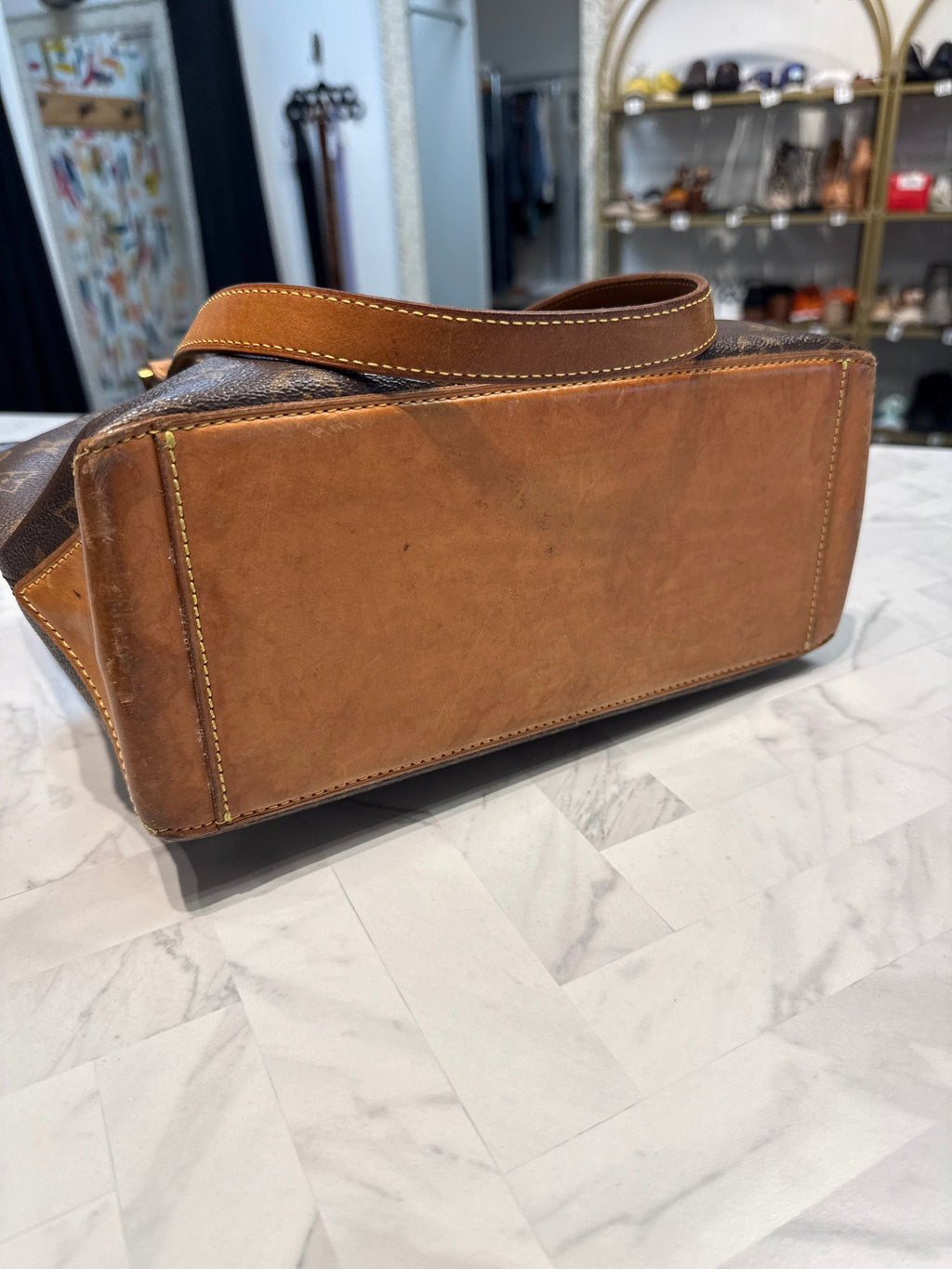 Louis Vuitton Monogram Cabas Piano Shoulder Bag, 12"x9.5"