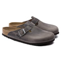 Birkenstock Men's Boston Soft Footbed Oiled Leather - Iron