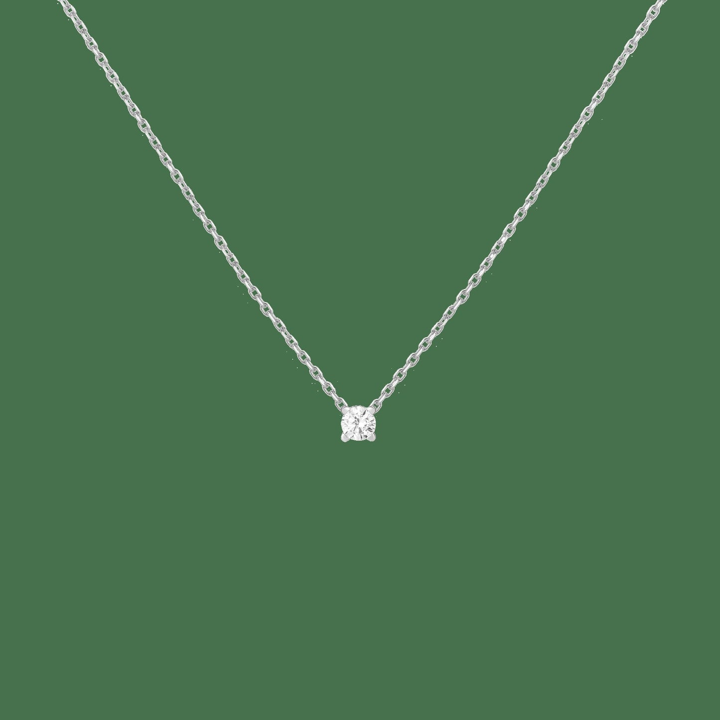 Lab Grown Diamond Solitaire Necklace