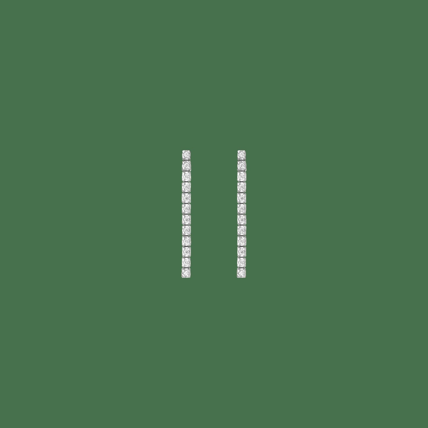 Petite Lab Grown Diamond Tennis Earrings