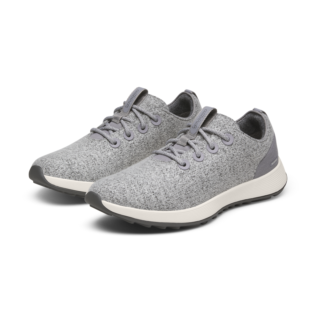 Men's Wool Runner NZ Waterproof - Medium Grey (Natural White Sole)