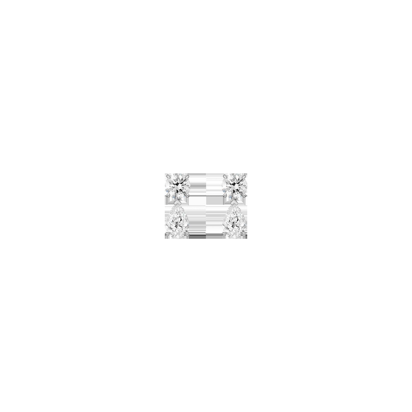 Lab Grown Diamond Pear Drop Earrings