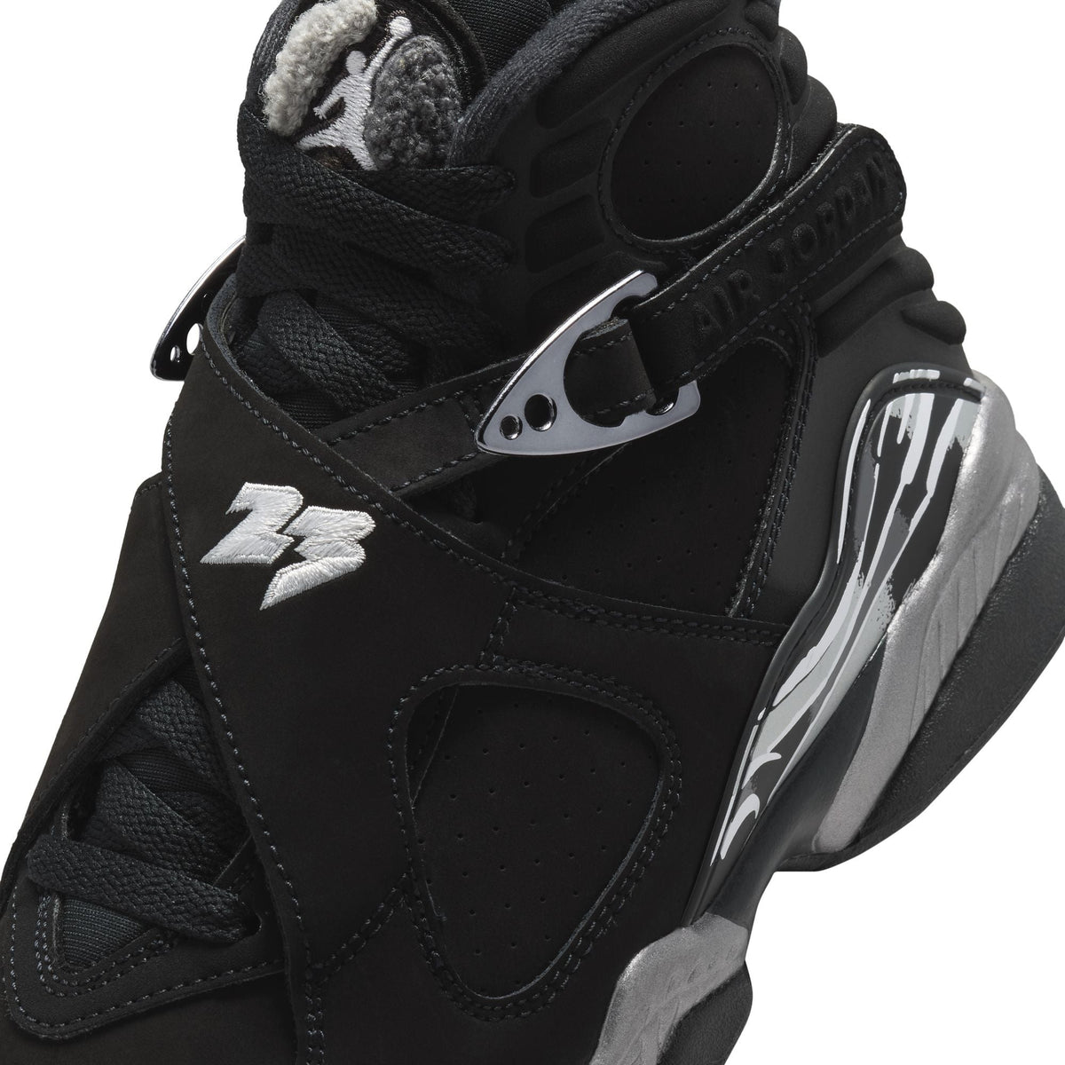 Air Jordan 8 Retro GS (Black/White/LT Graphite)