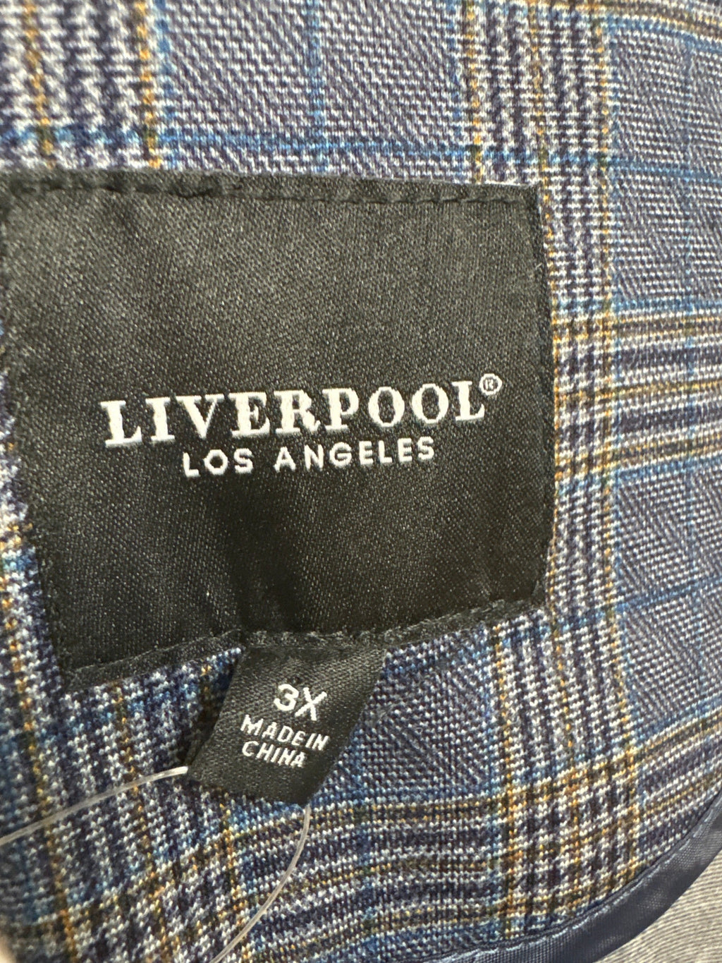 Liverpool Blue Blazer Open Front Jacket, 3X