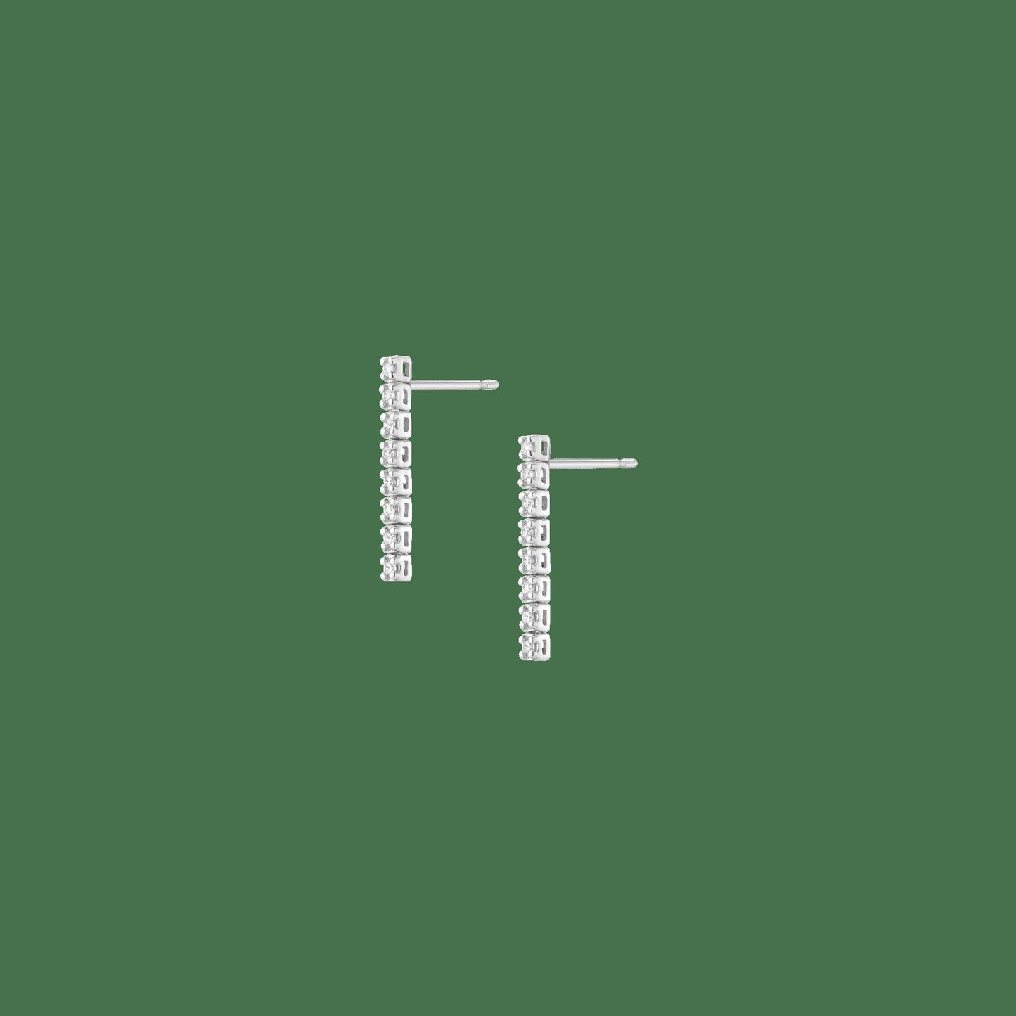 Petite Lab Grown Diamond Tennis Earrings