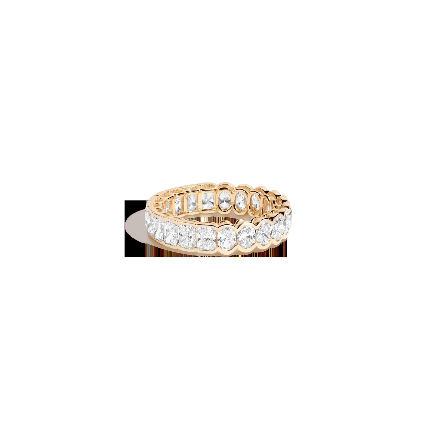 Two-in-One Lab Grown Diamond Semi-Bezel Eternity Ring