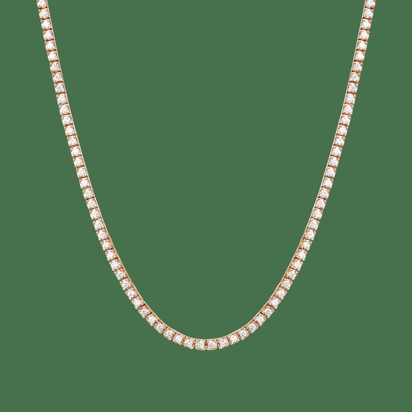 Classic Lab Grown Diamond Tennis Necklace