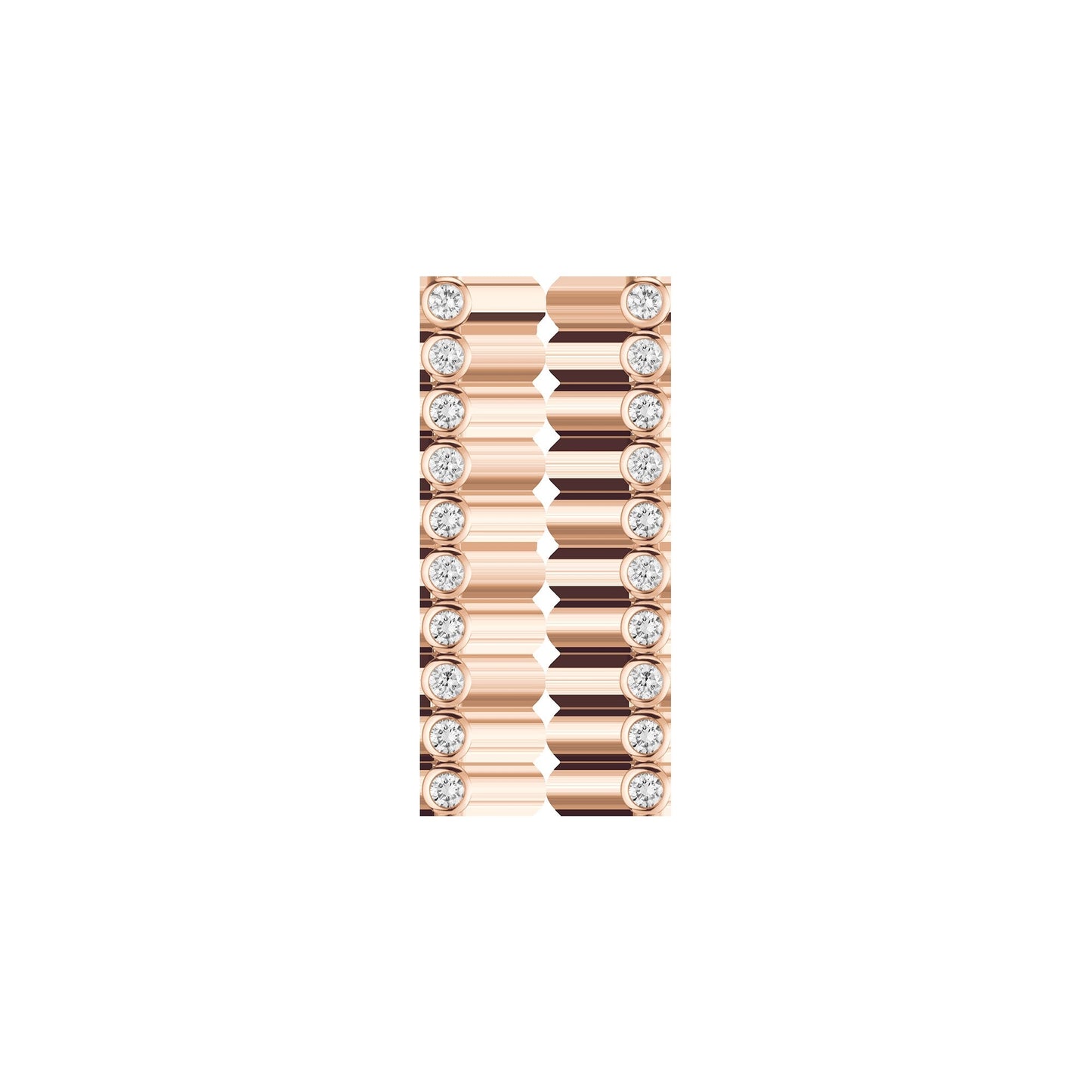 Lab Grown Diamond Bezel Tennis Earrings