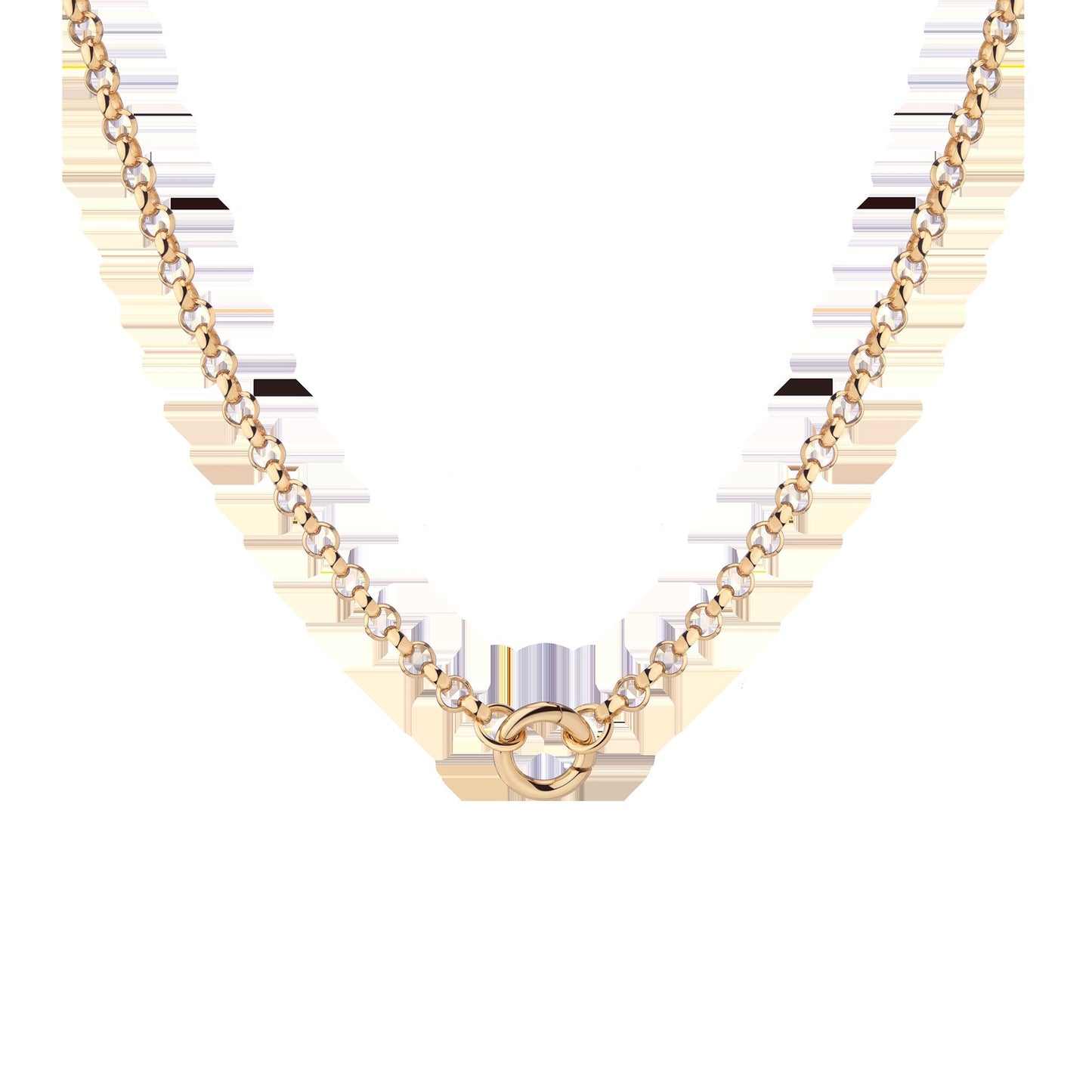 Rolo Chain Charm Necklace - Small Bail