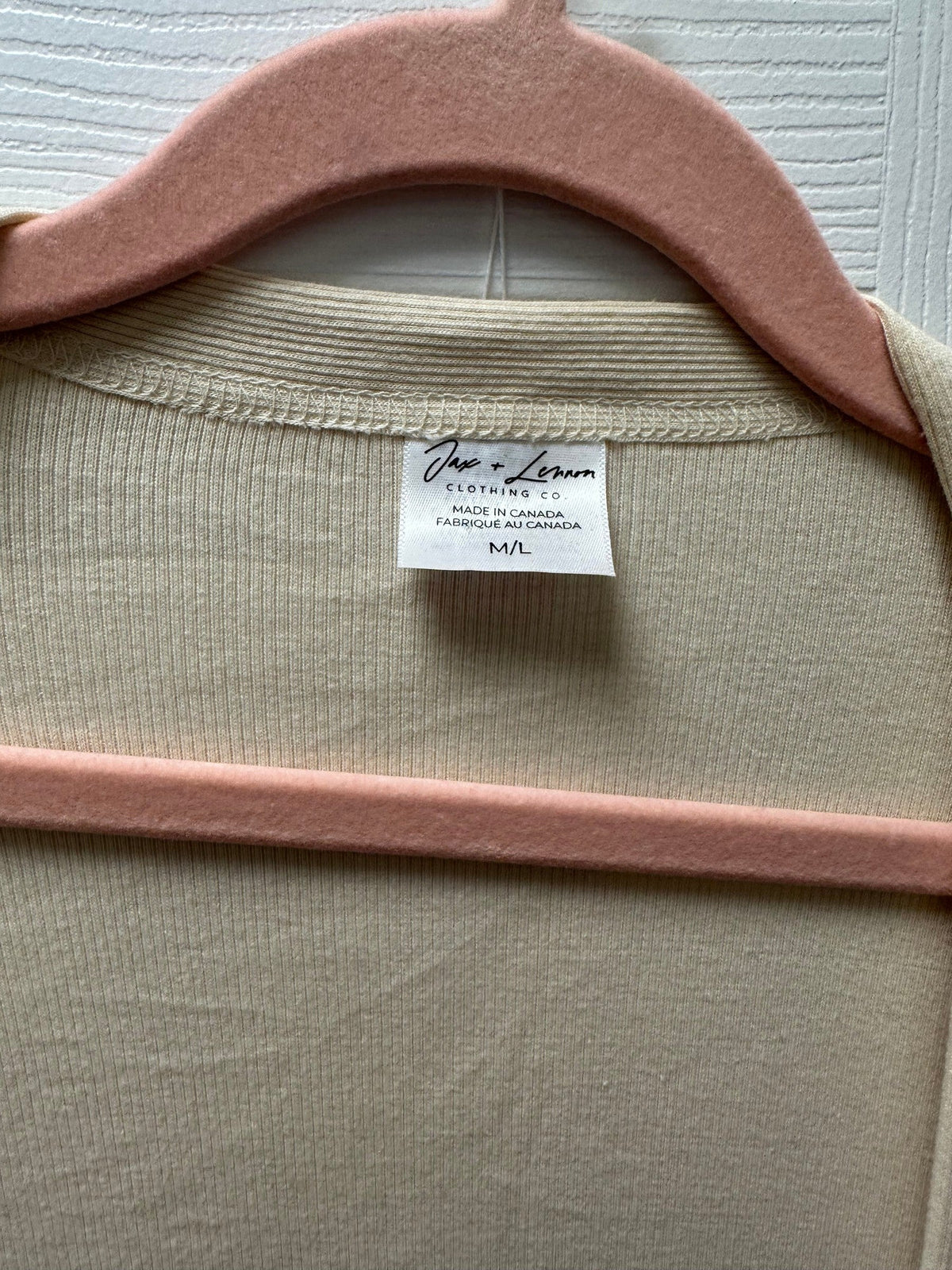 Jax & Lennon Ribbed Long Cardigan M/L