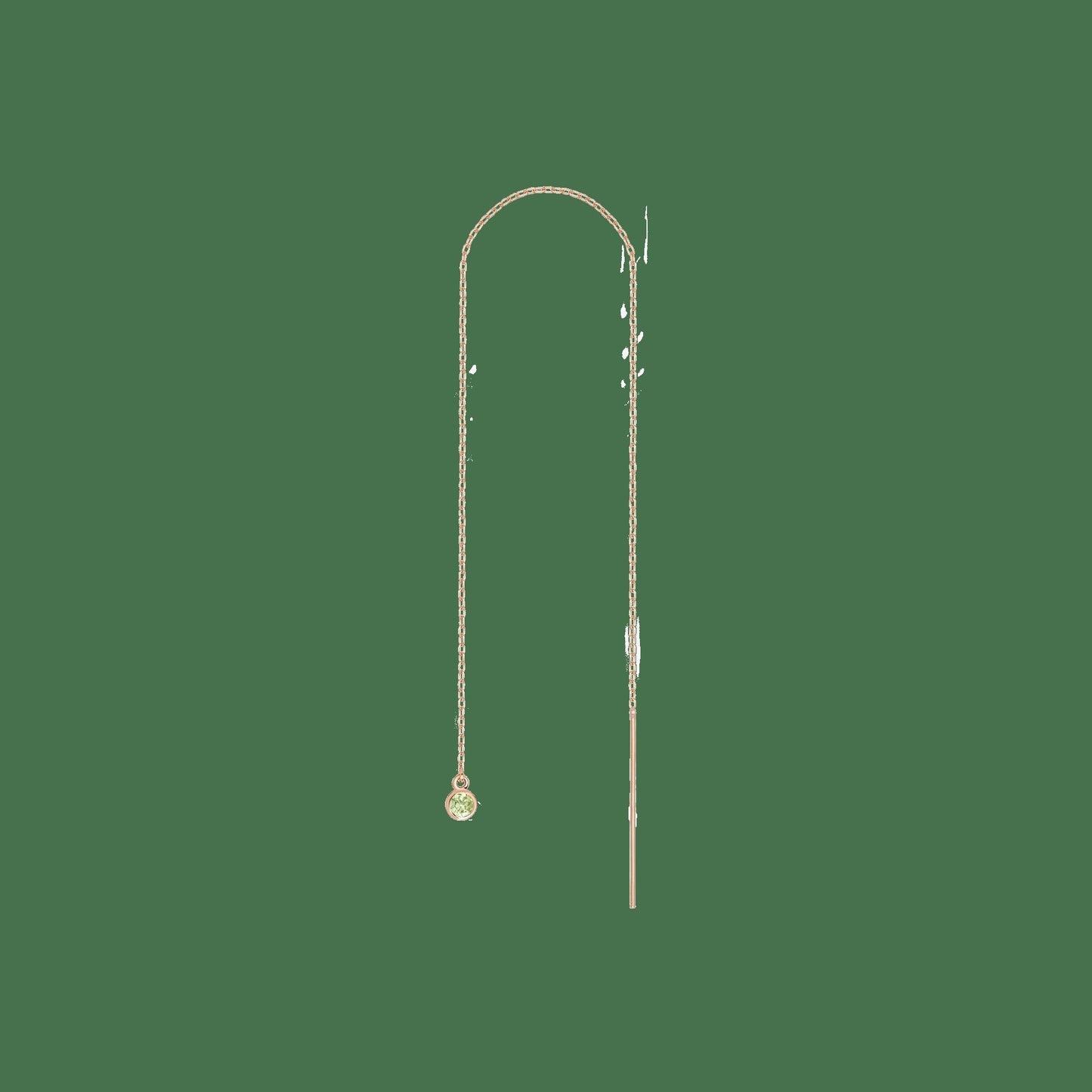 Birthstone Ear Chain Threader (Pair)