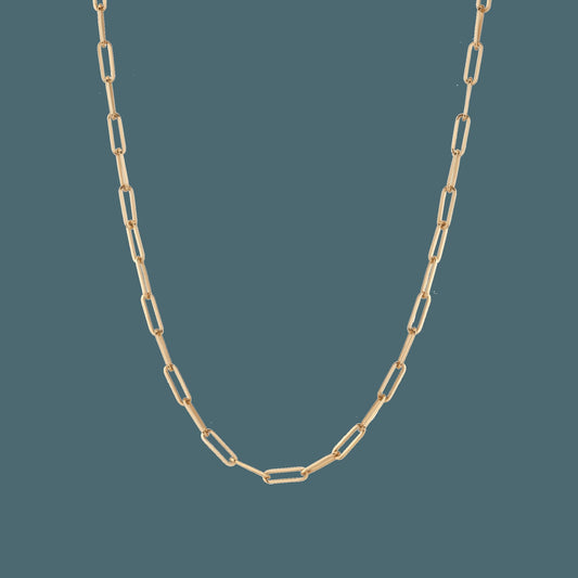 Large Paperclip Chain Necklace