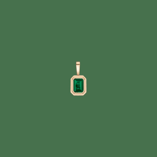 Lab Grown Emerald Heirloom Pendant