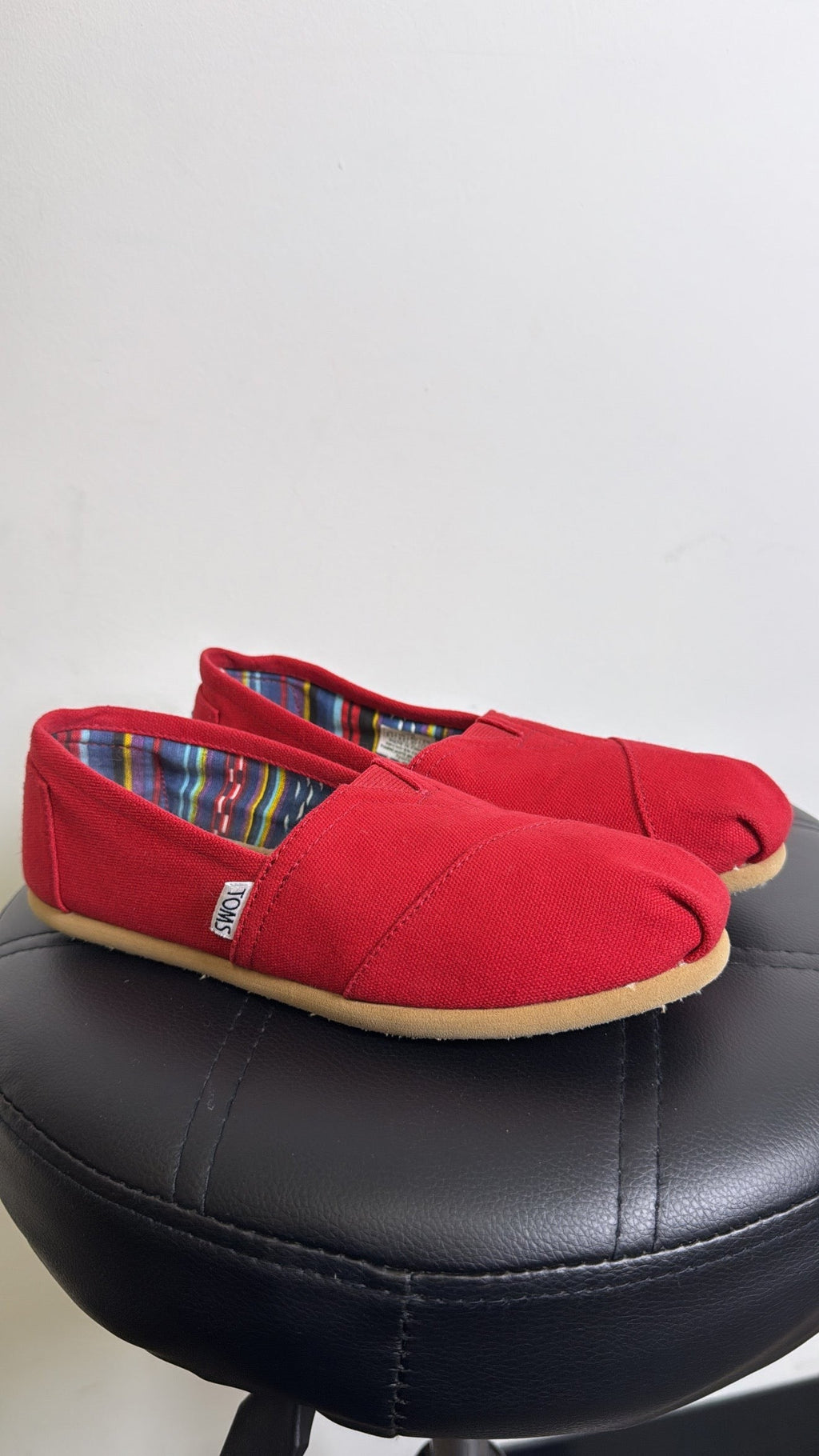 Toms Red Shoes, 6.5