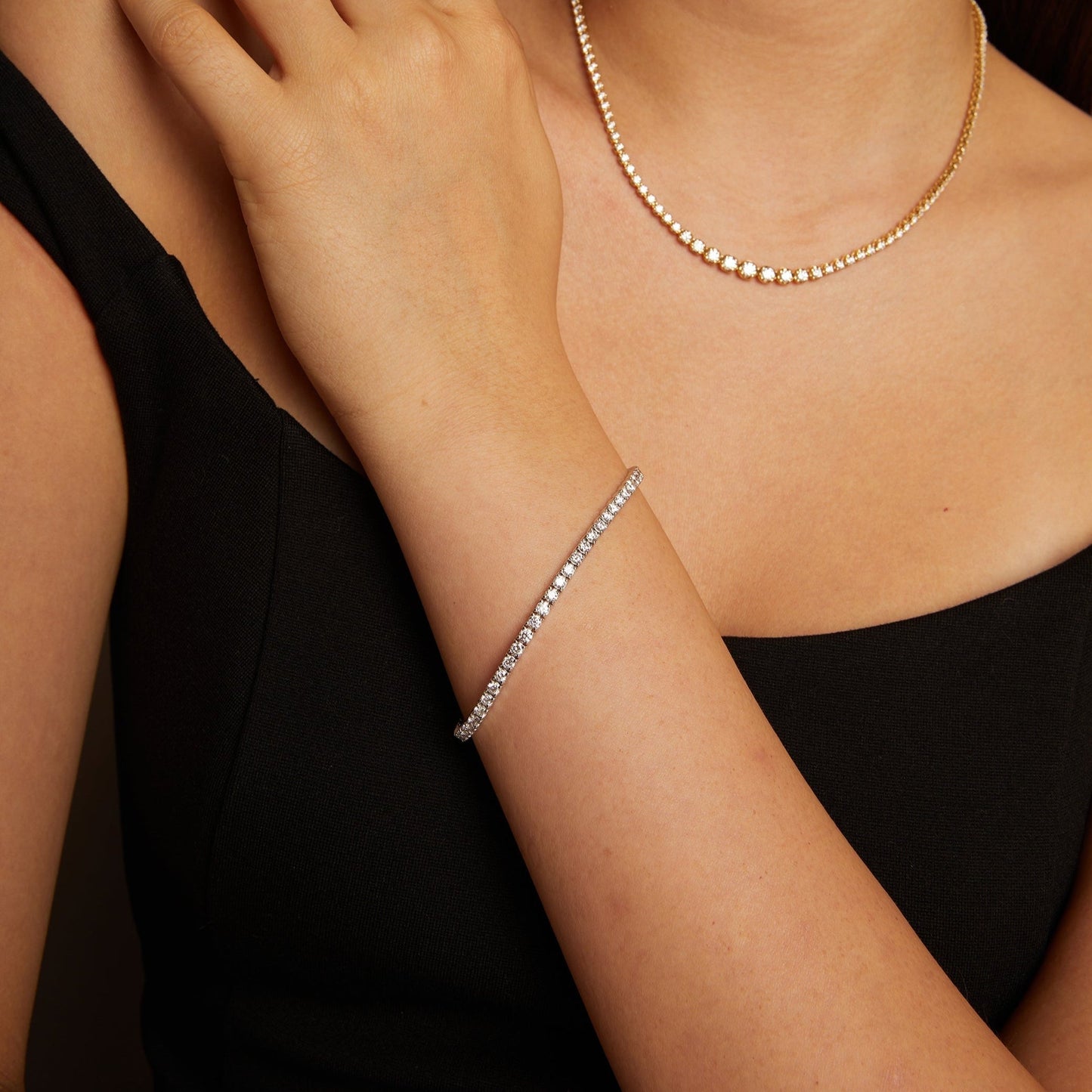 4ct Lab Grown Diamond Tennis Bracelet