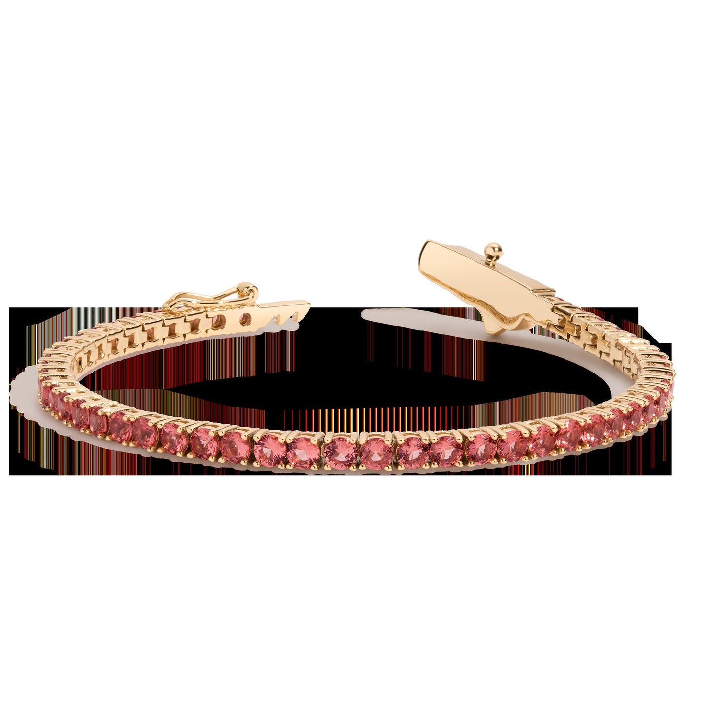 Lab Grown Sunstone Tennis Bracelet