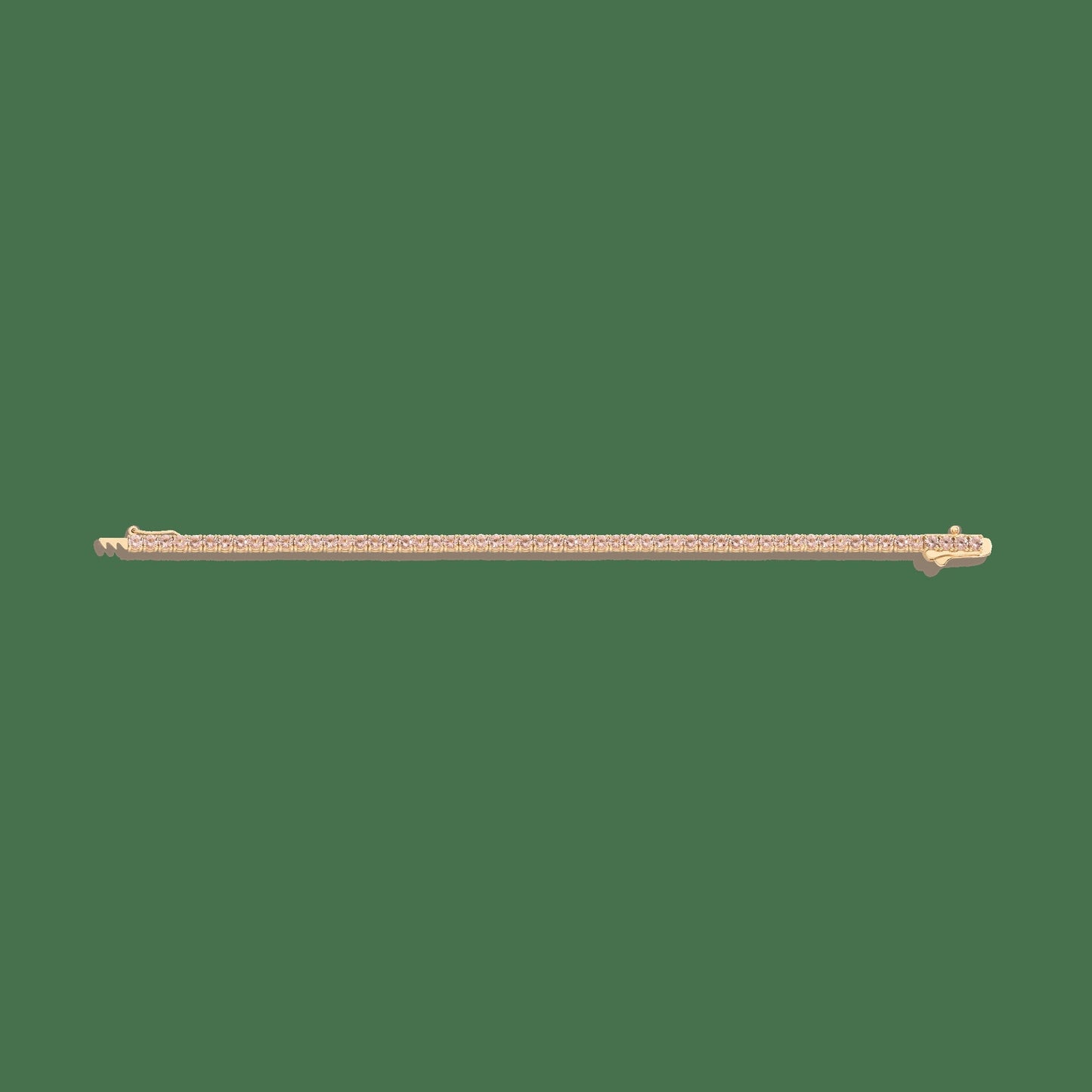 Lab Grown Morganite Tennis Bracelet