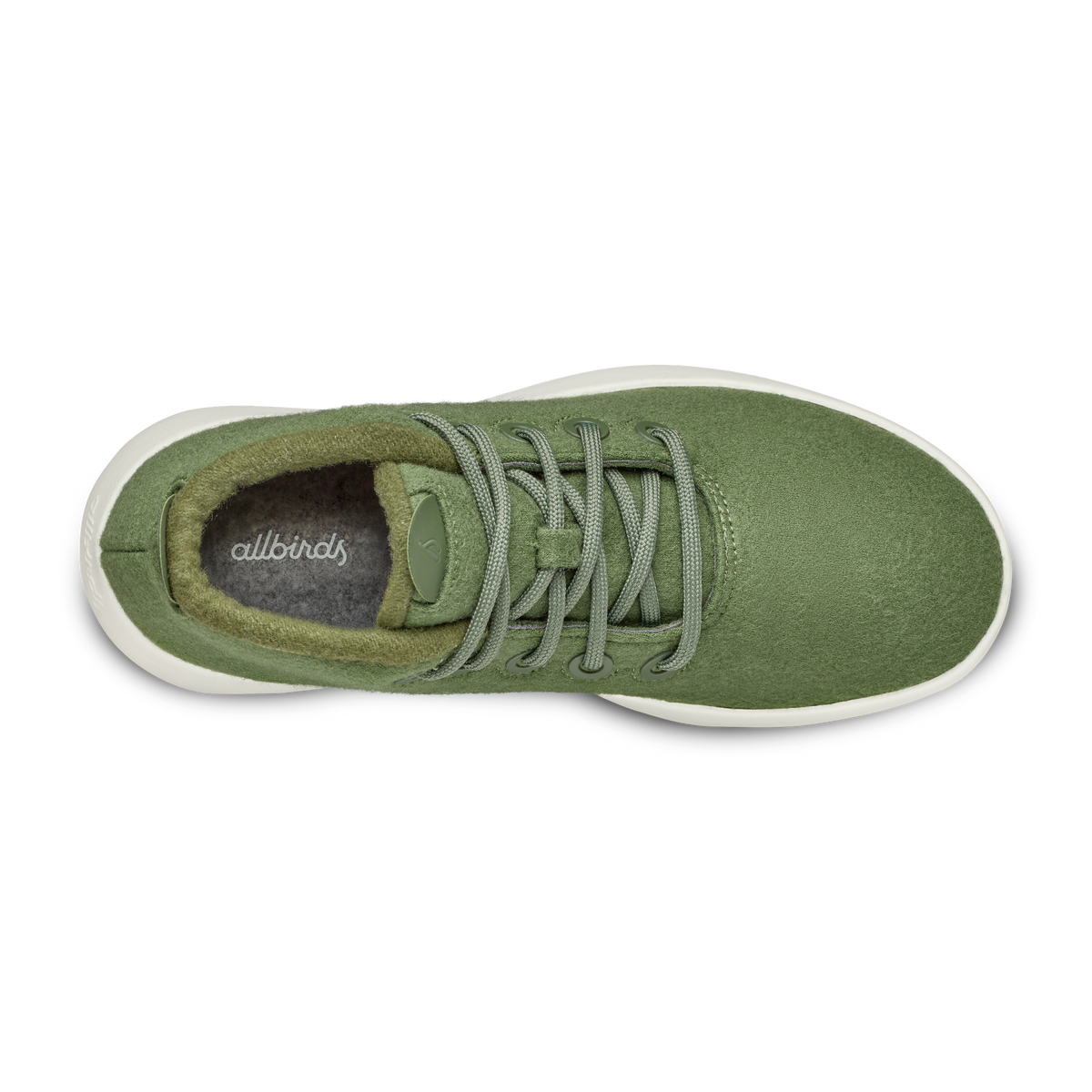 Women's Wool Runner-up Mizzle - Thunder Green (Natural White Sole)