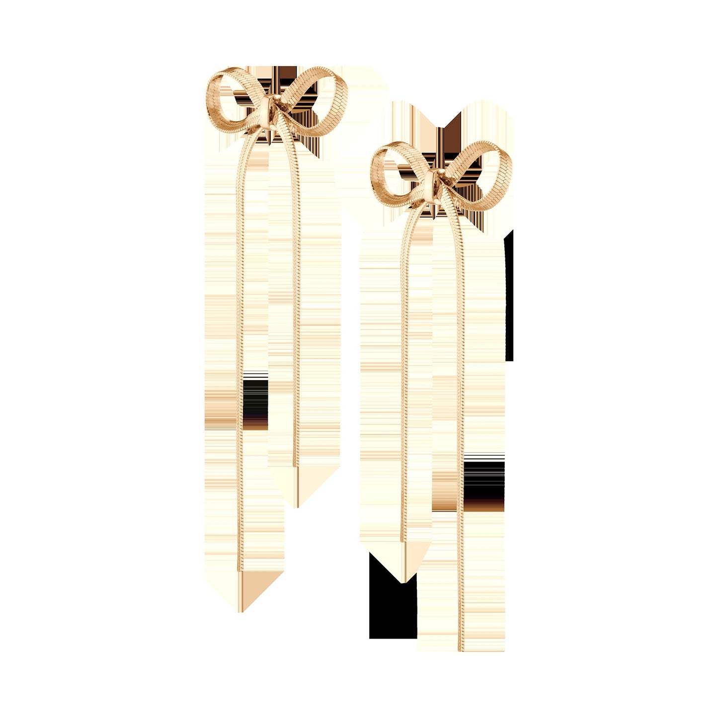 Herringbone Bow Earrings