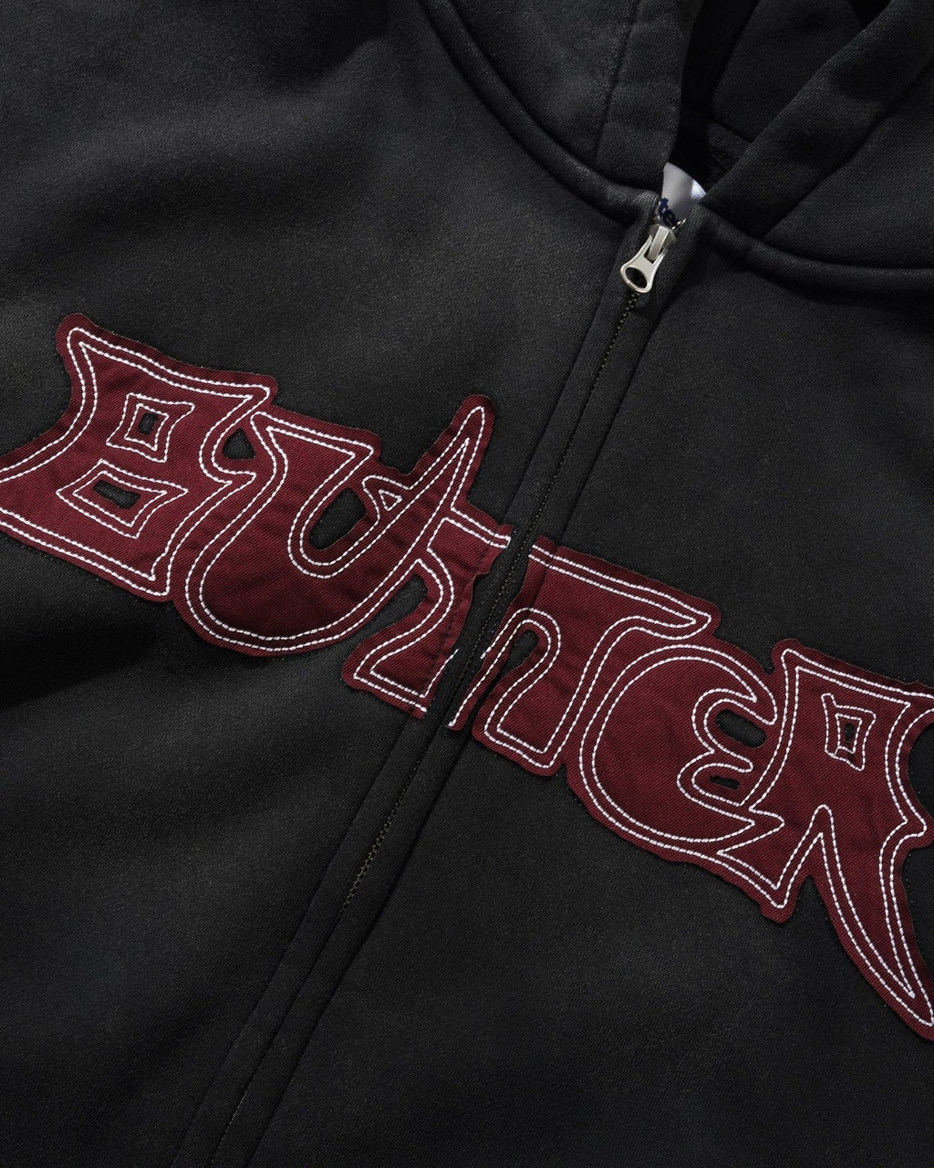 BUTTER GOODS - ENCOUNTER ZIP-THRU WASHED BLACK