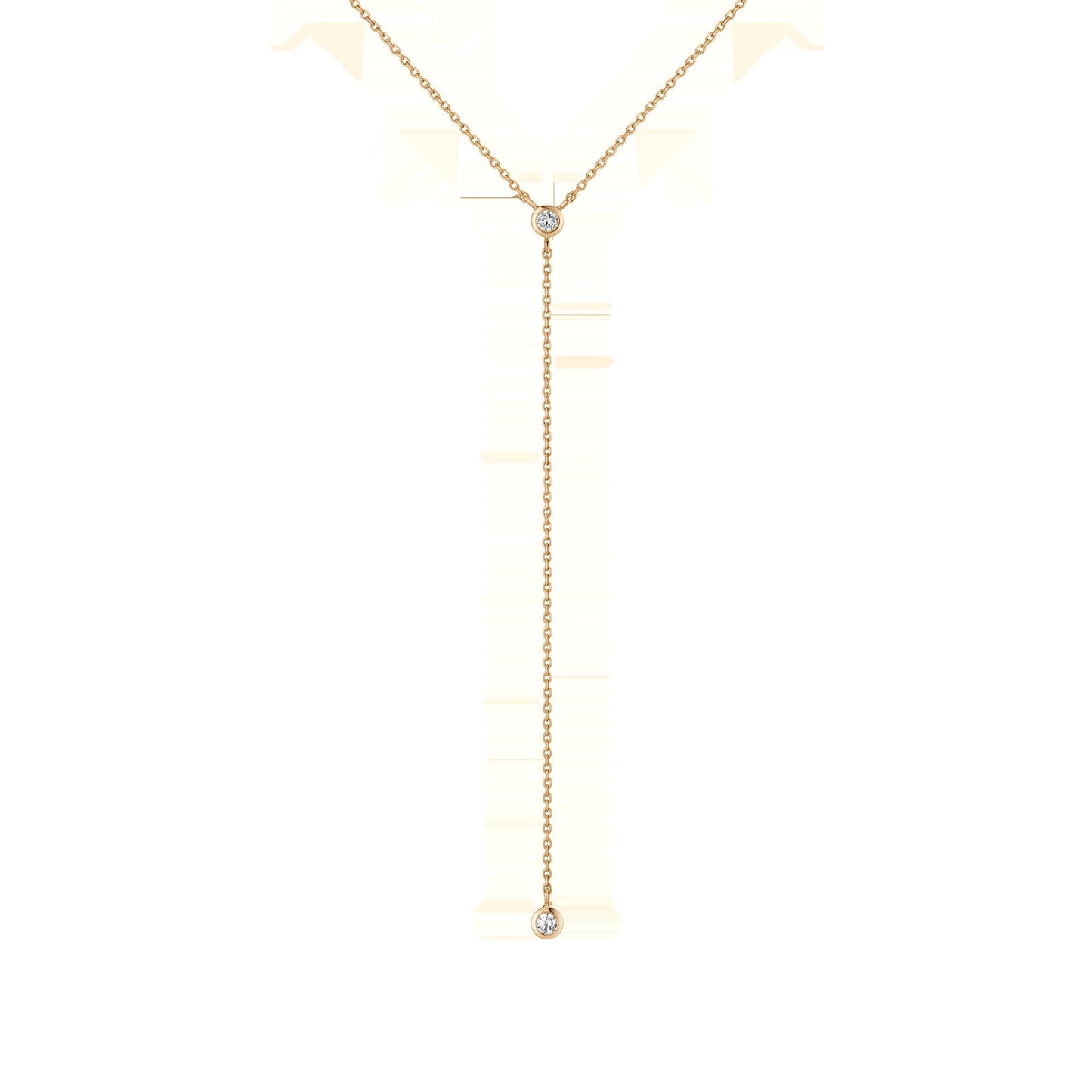 Lab Grown Diamond Bezel Lariat