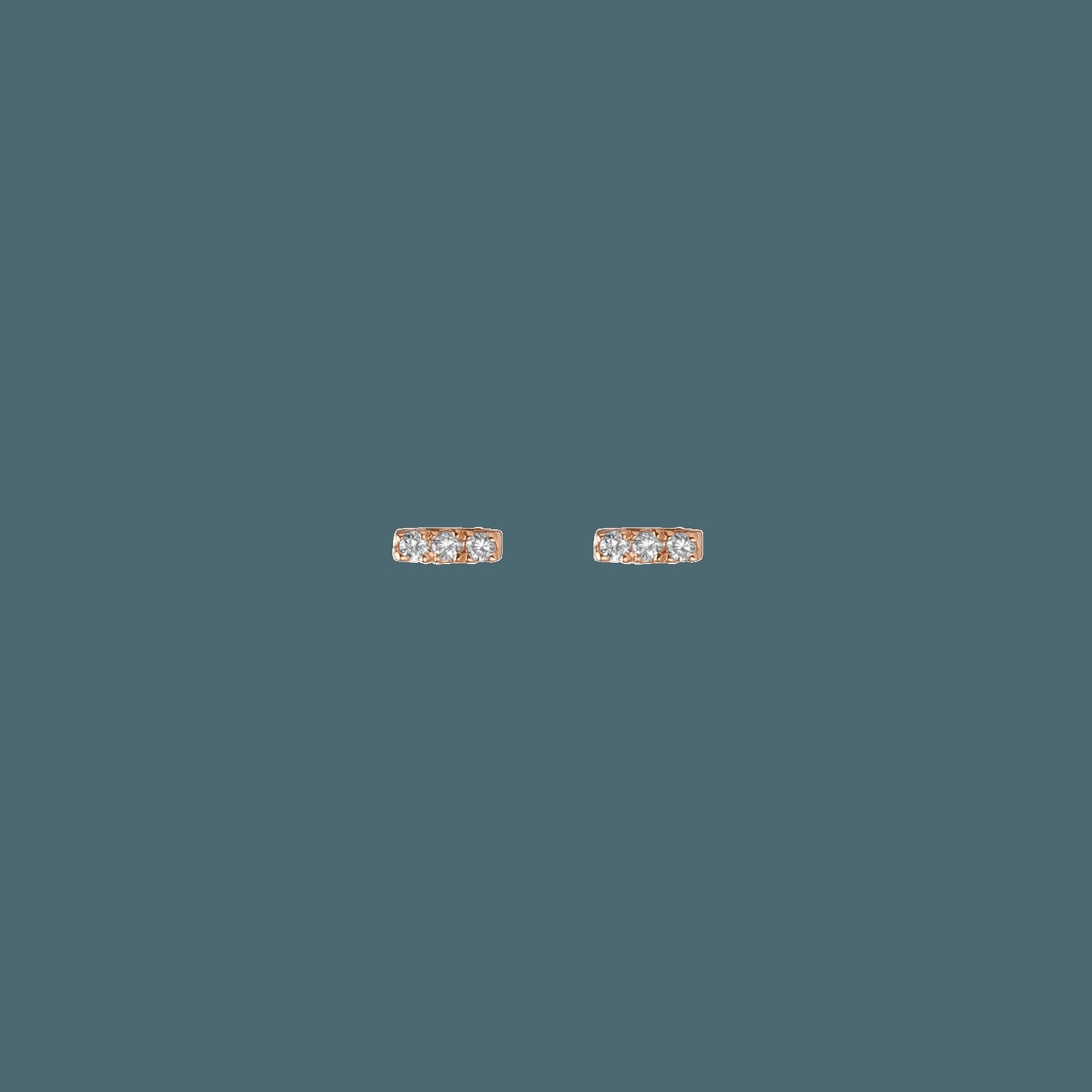 Mini Diamond Bar Earring