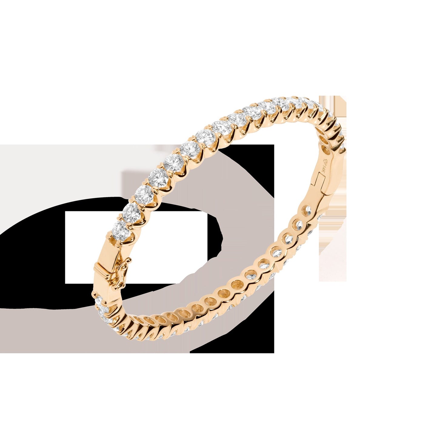 10ct Lab Grown Diamond Hinged Tennis Bracelet
