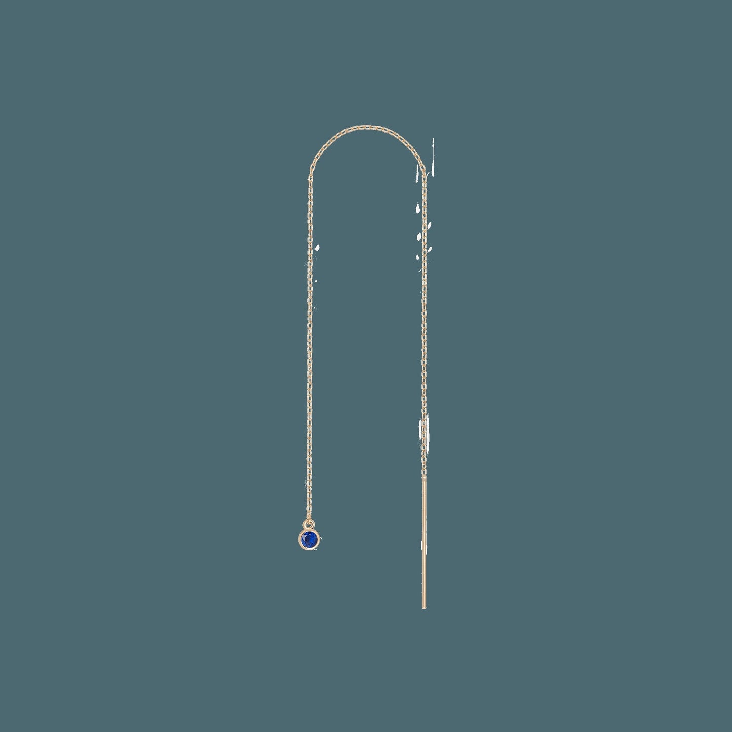 Birthstone Ear Chain Threader