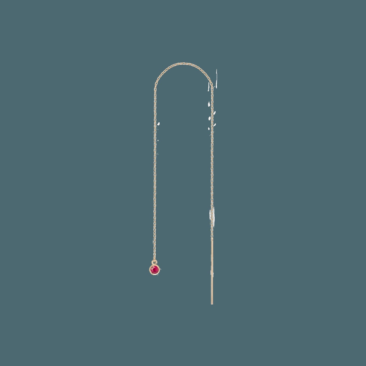 Birthstone Ear Chain Threader (Pair)