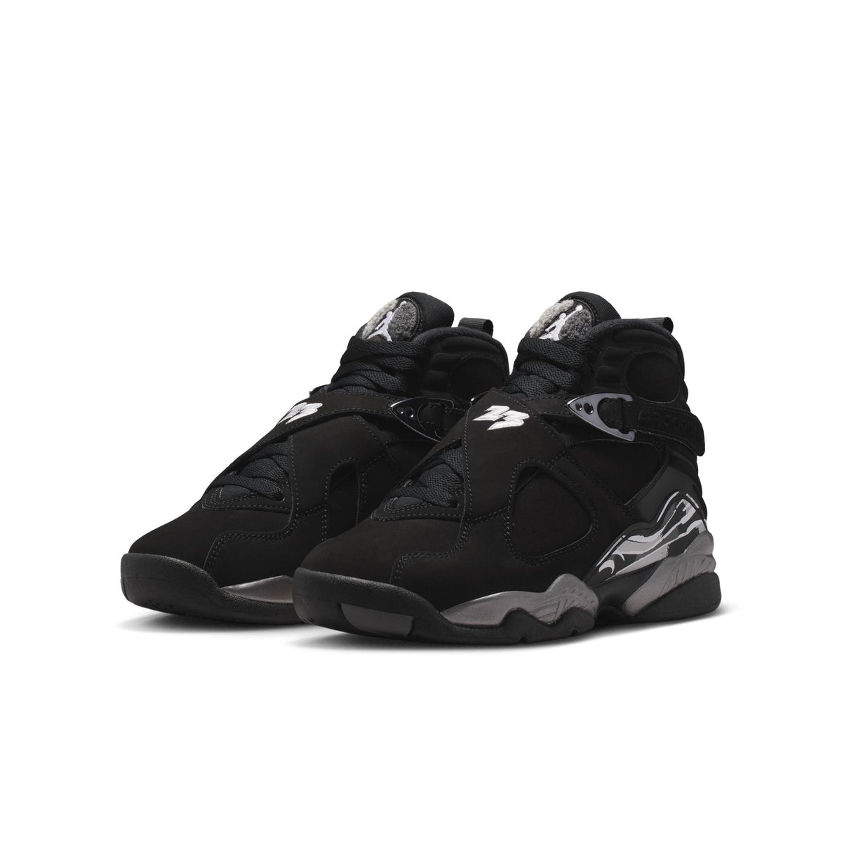 Air Jordan 8 Retro GS (Black/White/LT Graphite)