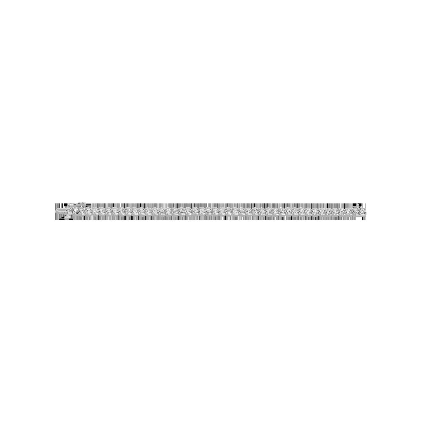 Lab Grown Diamond Bezel Estate Tennis Bracelet