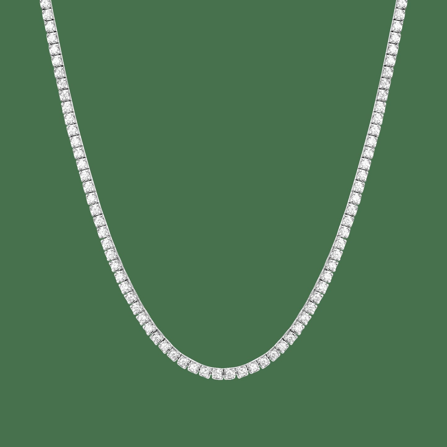 Classic Lab Grown Diamond Tennis Necklace