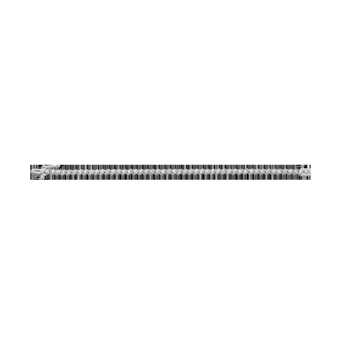 Lab Grown Diamond 'S' Estate Tennis Bracelet