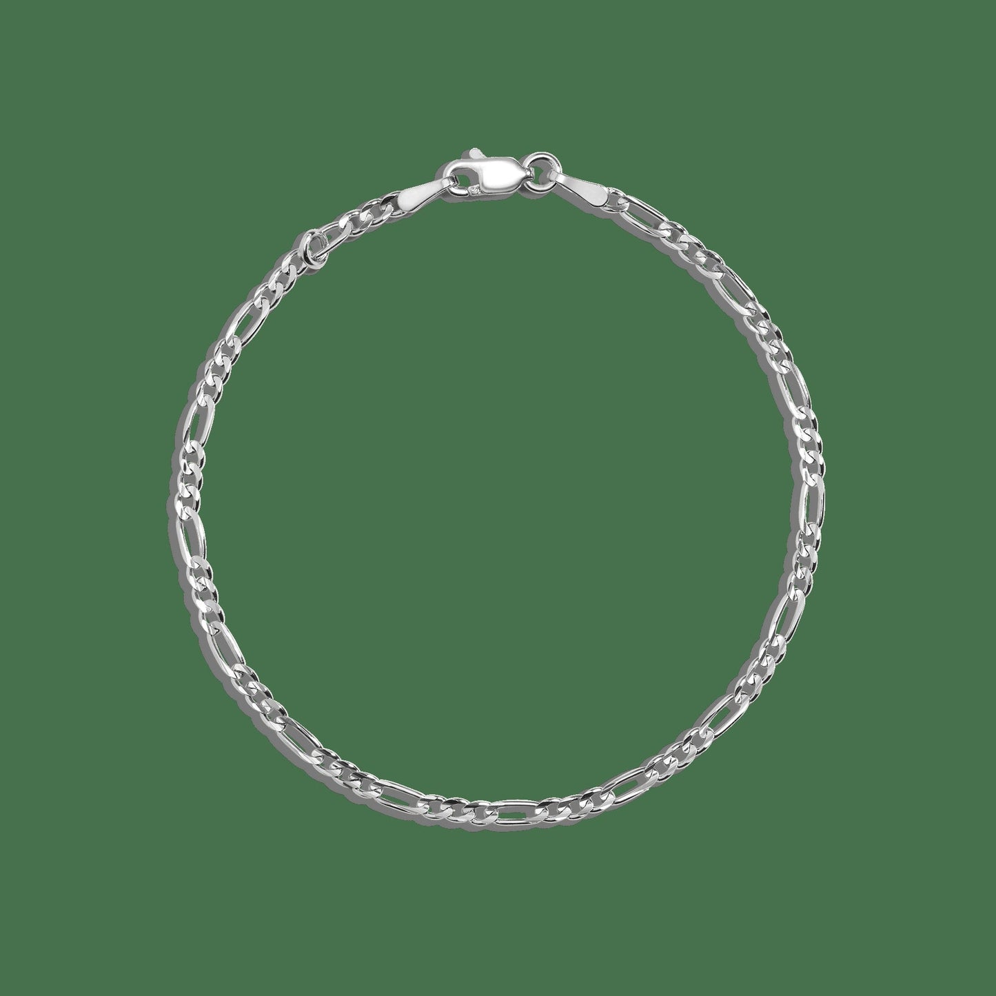 Medium Gold Figaro Chain Bracelet