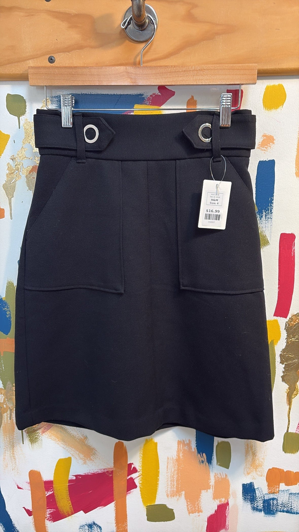 H&M Black Skirt, 6