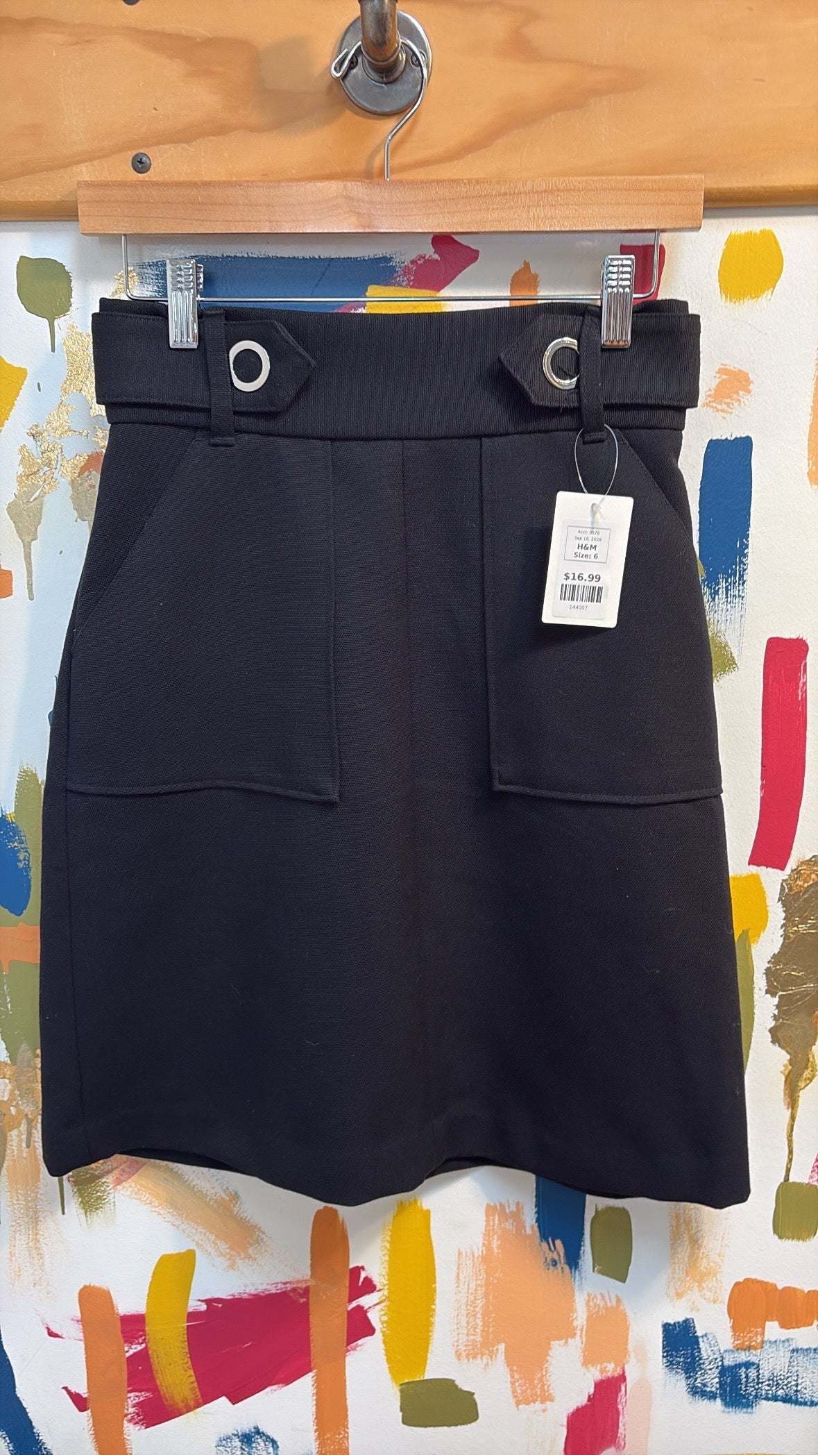 H&M Black Skirt, 6