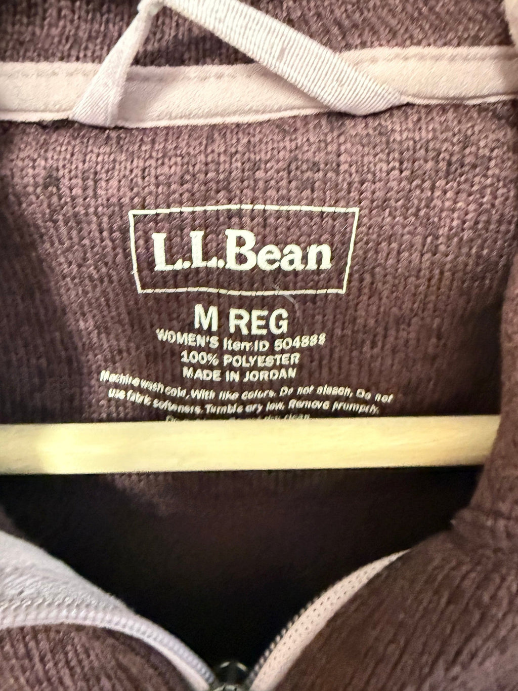 LL Bean Fleece Zip Up Jacket (M)