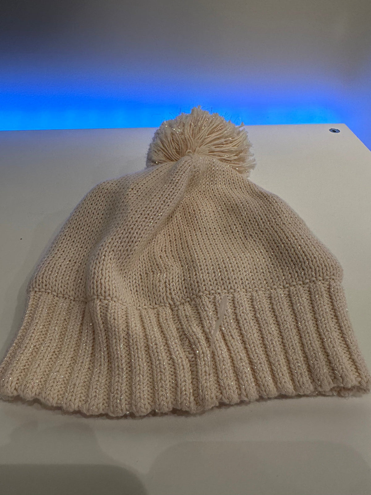 CrewCuts Girls S/M Toque with Sparkles and Pom