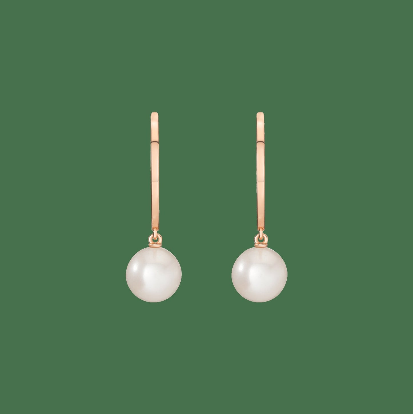 Pearl Hoop Earrings