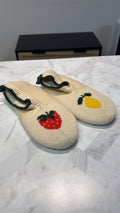 Bombas Strawberry & Lemon Gripper Slippers, M (9-11.5) retail $65