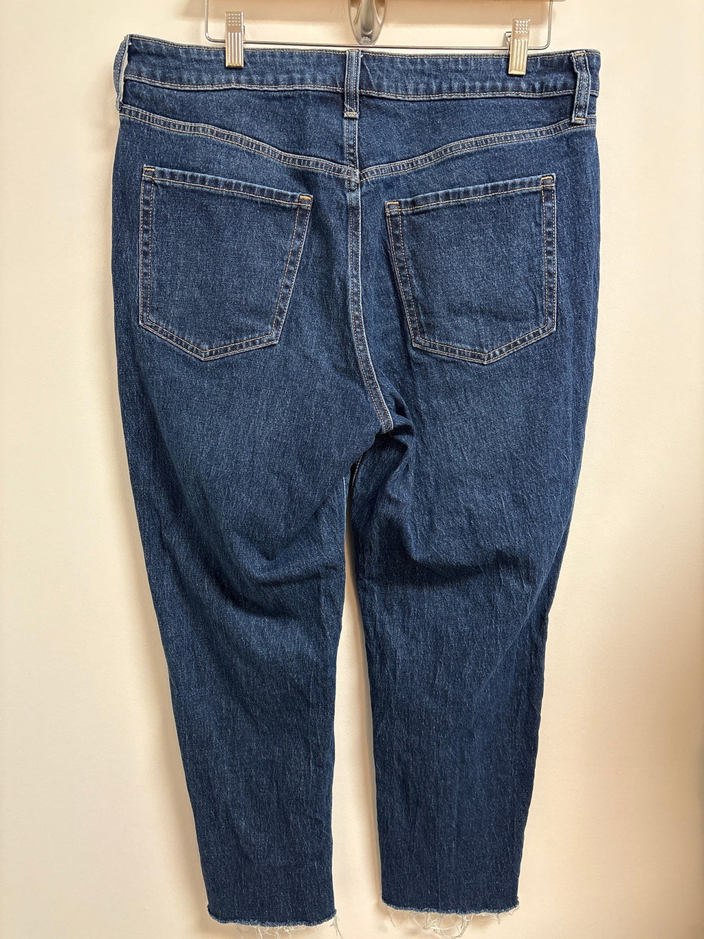 Old Navy 28" Inseam Button Fly OG Straight Jeans, 14
