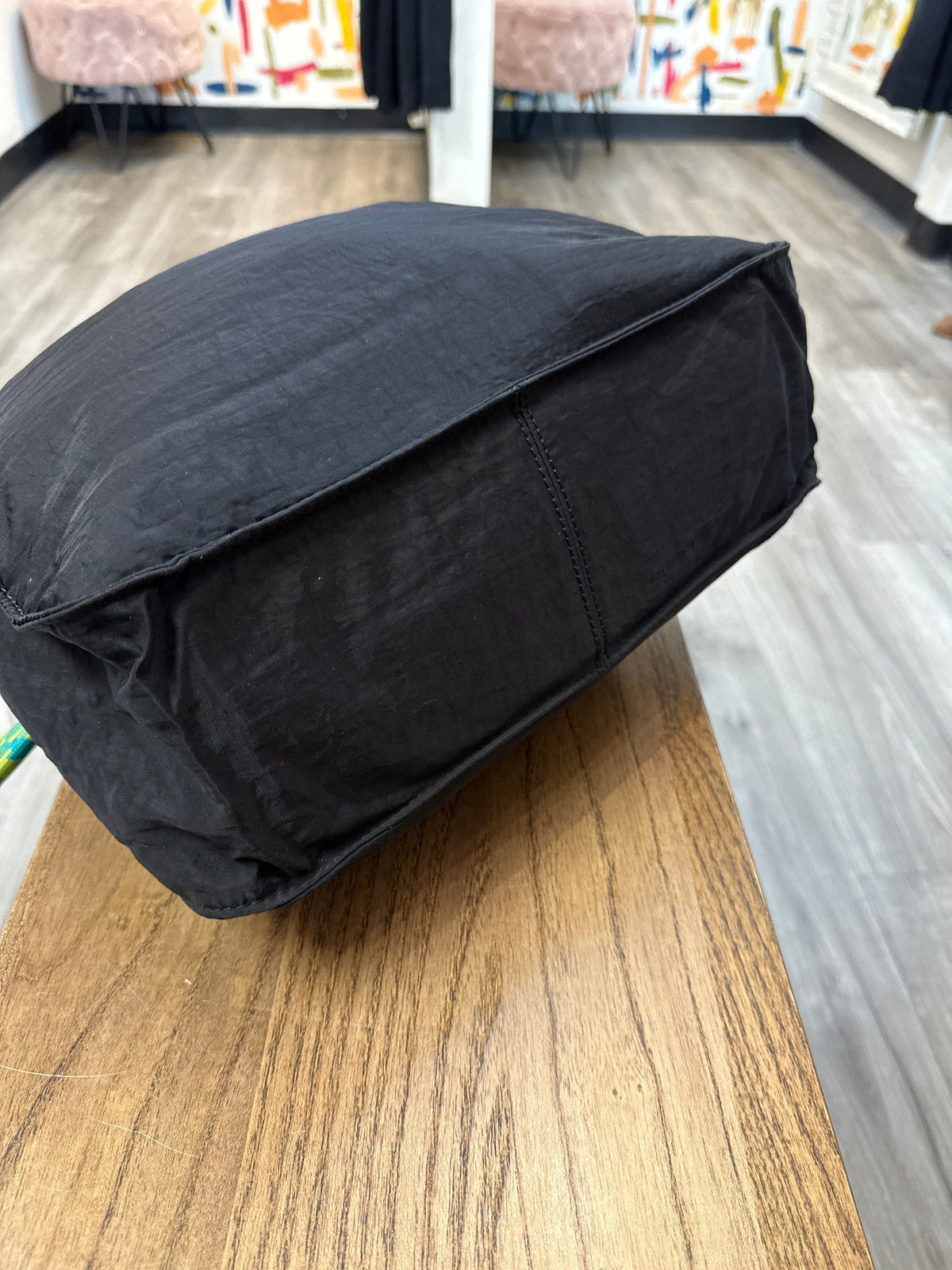 New Rotunda Black Sant Hobo Bag, 10"x12.5"