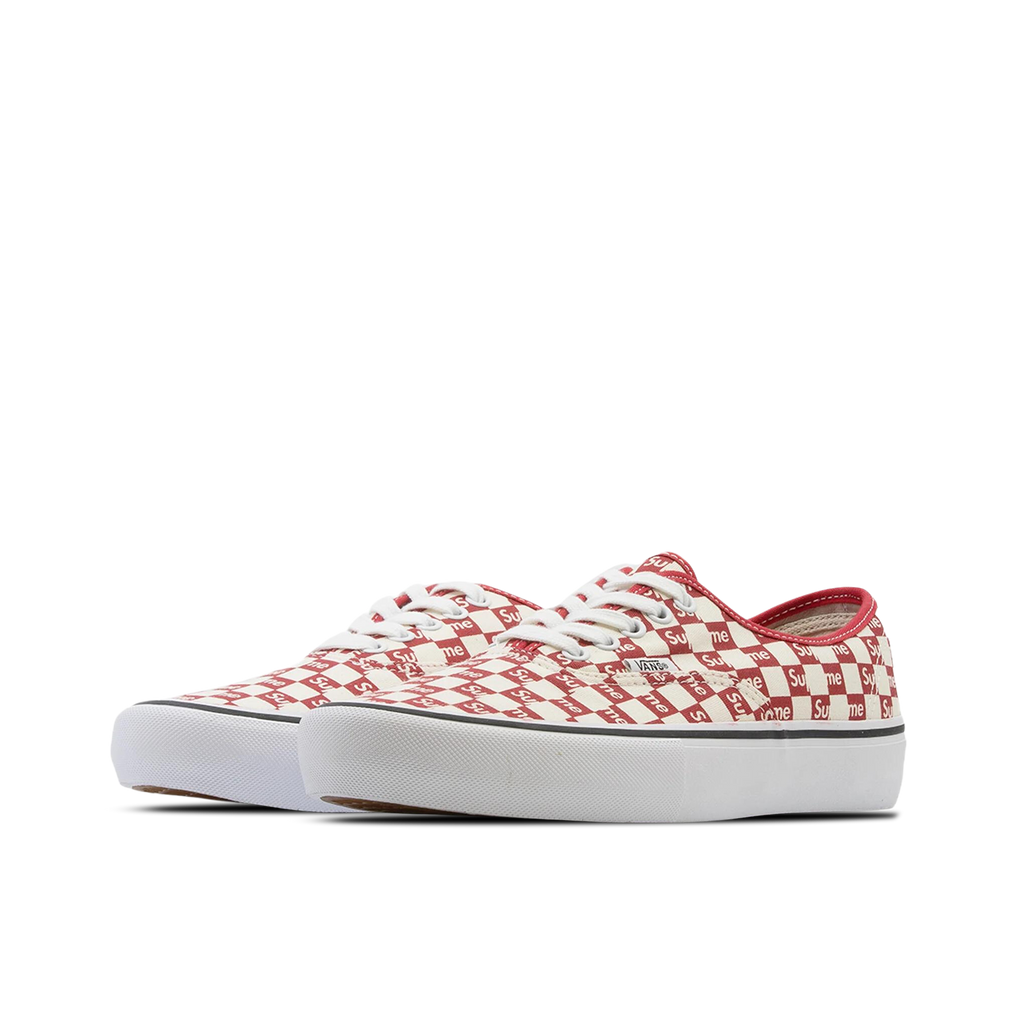 Vans Authentic Pro Supreme Checkers Red