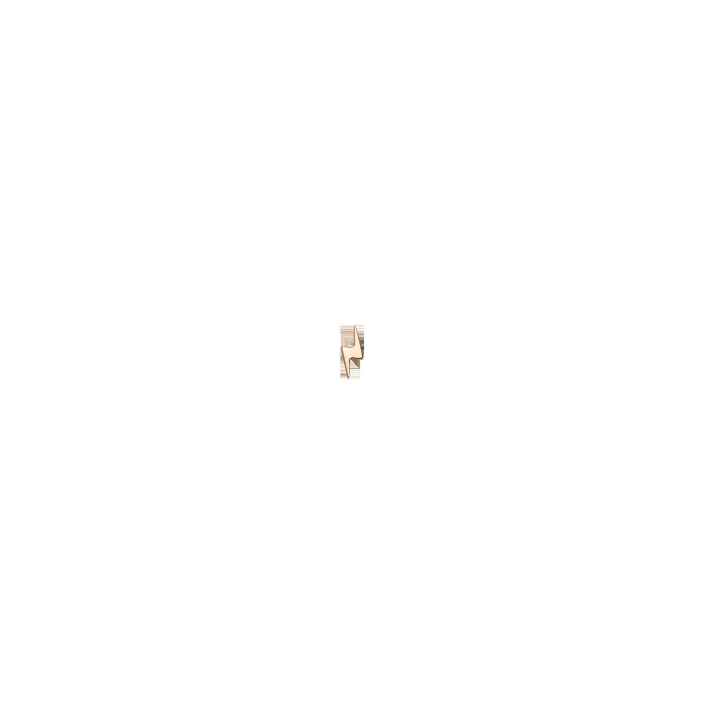 Gold Bolt Stud Earrings