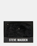 JADEZ FAUX FUR WALLET GIFT SET BLACK