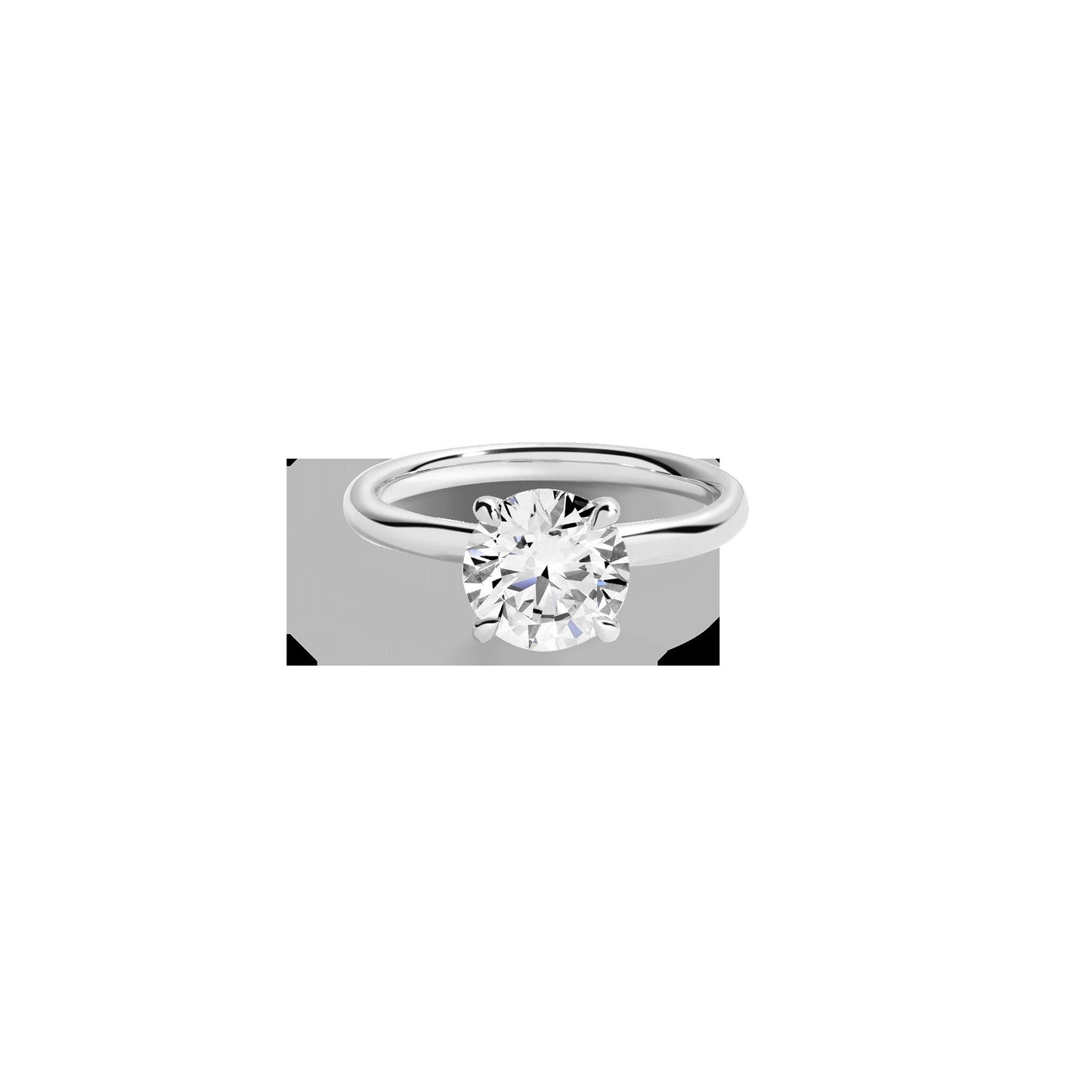 2ct Round Lab Grown Diamond Solitaire Ring