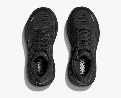 HOKA 1162014 WOMENS BONDI 9 WIDE BLACK/BLACK