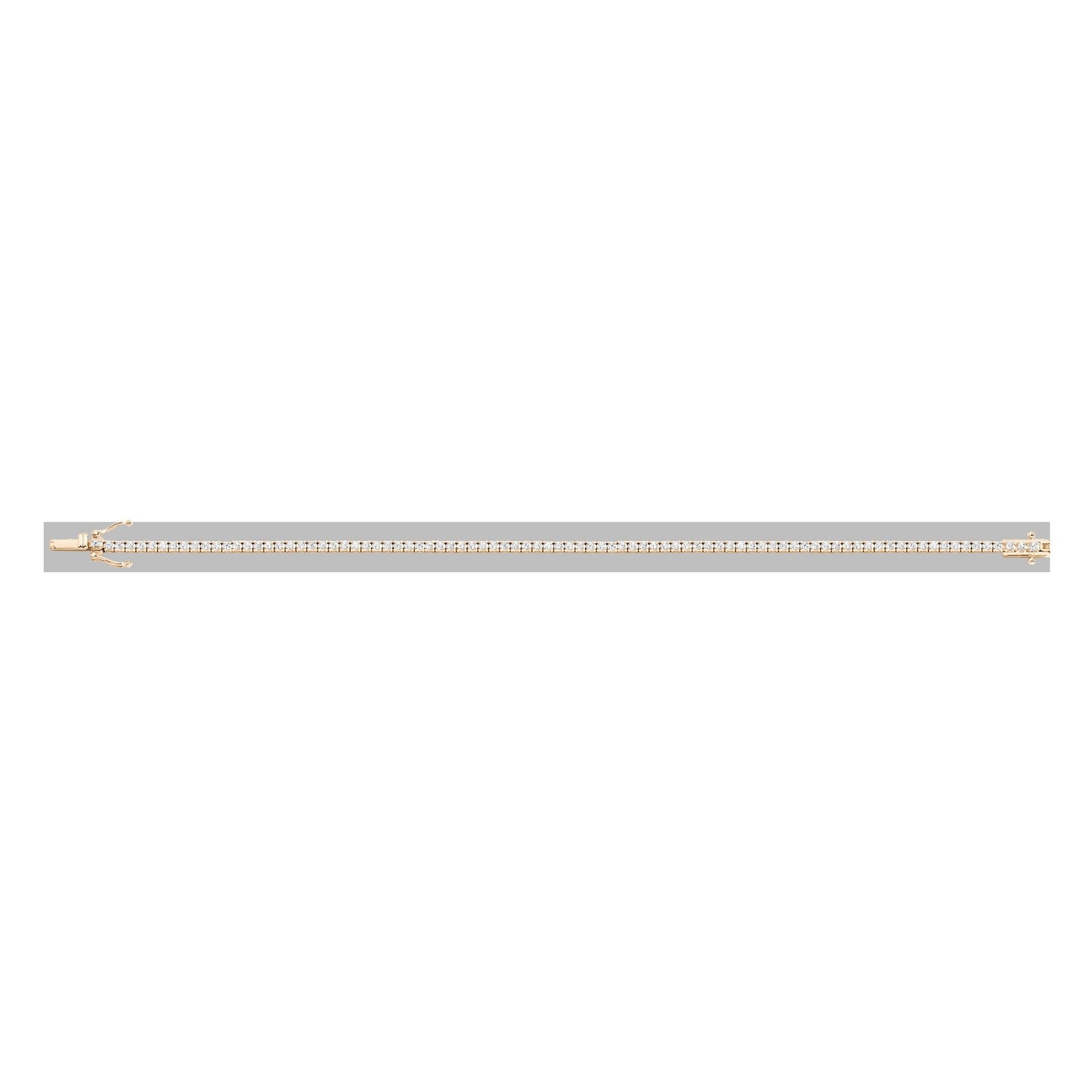 Petite Lab Grown White Sapphire Tennis Bracelet