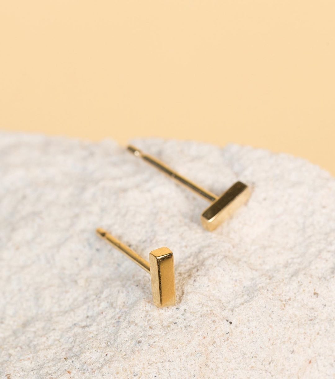 Mini Gold Bar Earring